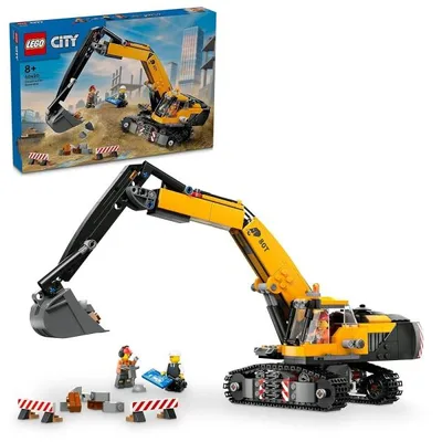 レゴ LEGO シティ きいろのショベルカー 60420 おもちゃ レゴブロック レゴシティ 工事現場 働く車 工事車両 パワーショベル おもちゃ