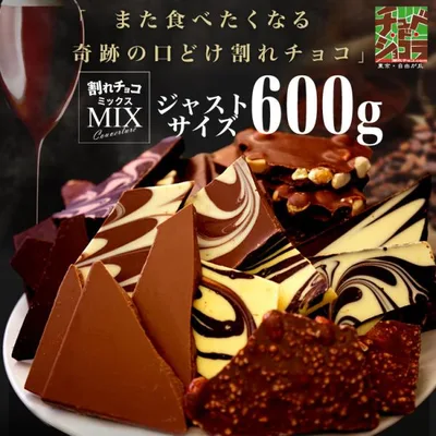 割れチョコ ミックス 12種 600g ※10月下旬以降の発送 チョコレート 大用量 東京 自由が丘 チュべ・ド・ショコラ 送料無料 クーベルチュール 爆買