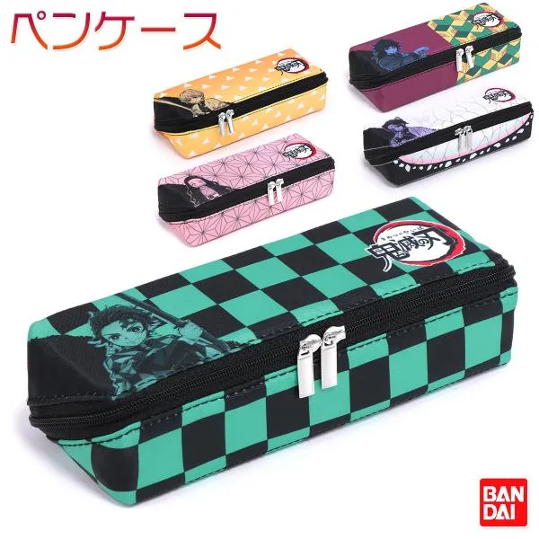 バンダイ 鬼滅の刃 筆入り 筆箱 ペンケース 小学生 中学生 キッズ 子供 学童 たんじろう ねずこ 胡蝶しのぶ ぜんいつ とみおか 男女兼用/PACAPO SLIM KY-PS