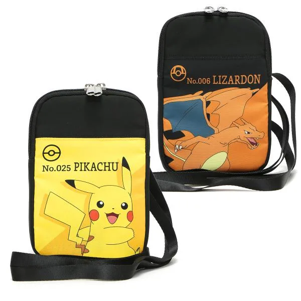 ポケットモンスター ポケモン ショルダーバッグ ミニ スモール ポシェット 斜め掛け キッズ 子供 ピカチュウ リザードン/スキミング防止 ショルダーバッグ