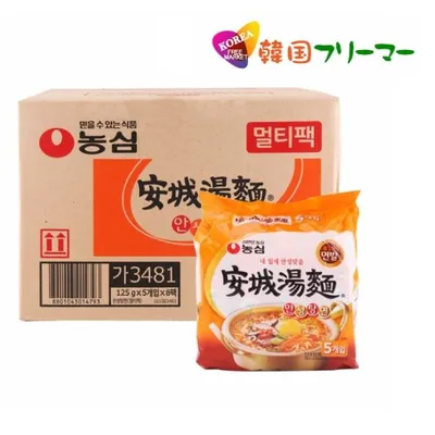 農心 安城湯麺 125g アンソンタン麺 40袋 1BOX 箱売り / 韓国ラーメン/非常食/防災用/防災グッズ/乾麺/インスタントラーメン/