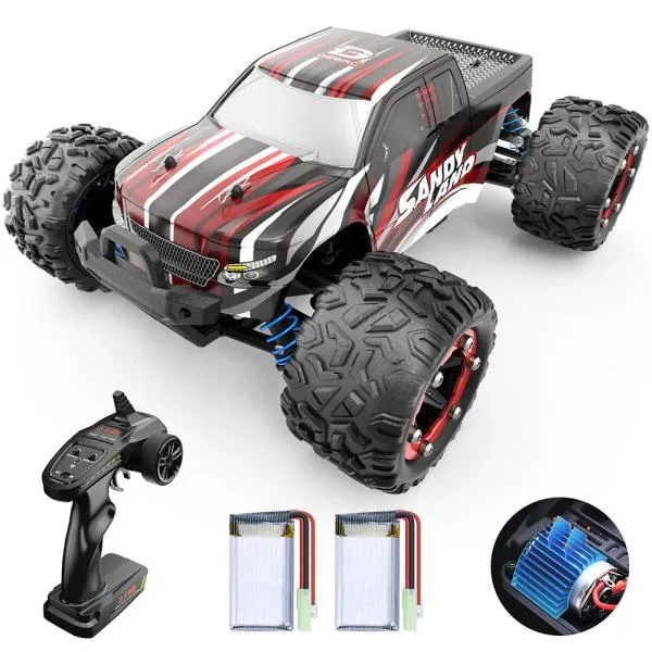 DEERC ラジコンカー オフロード 4WD 高速 40km/h 屋外 リモコンカー RCカー 1/18 2.4Ghz無線操作 四輪駆動 競技可能 40分間走れ プレゼント 9300