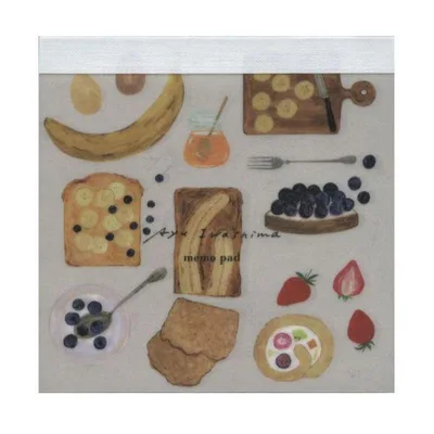 いわしまあゆ メモパッド Bake メモ帳 おしゃれ シンプルかわいい 透ける IWS-011