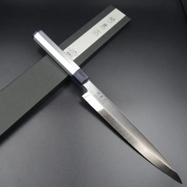 関兼次 包丁 刺身包丁 柳刃包丁 240mm アルミ柄和包丁 モリブデン・バナジウム鋼 ステンレス