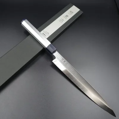 関兼次 包丁 刺身包丁 柳刃包丁 240mm アルミ柄和包丁 モリブデン・バナジウム鋼 ステンレス