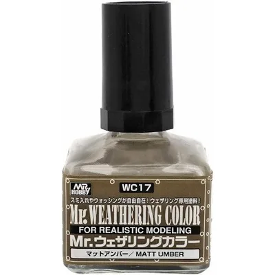Mr.ウェザリングカラー マットアンバー 40ml 模型用塗料 WC17 新品 GSIクレオス Mr.カラー プラモデル用塗料