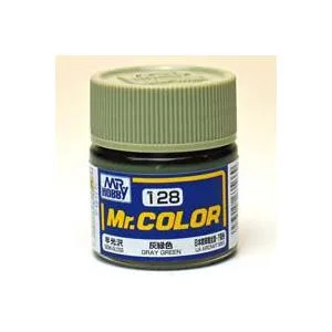 C128 灰緑色 新品塗料 GSIクレオス Mr.カラー 模型用塗料