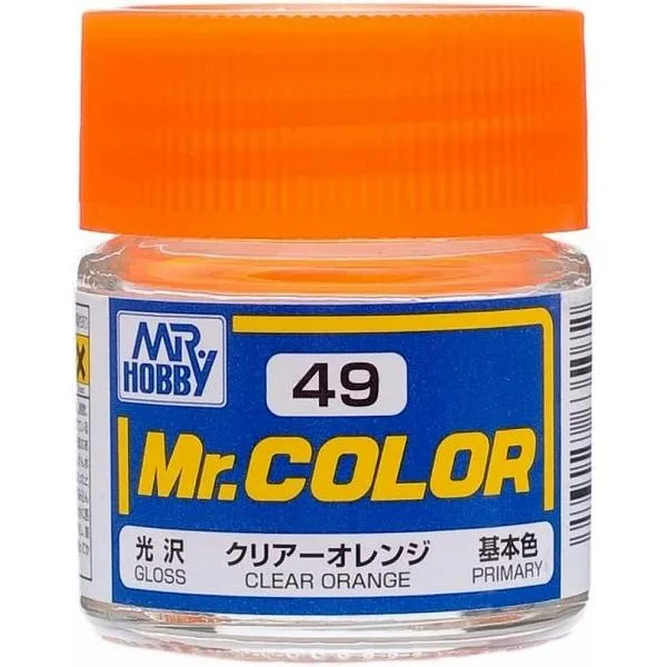 C49 クリアーオレンジ 新品塗料 GSIクレオス Mr.カラー 模型用塗料