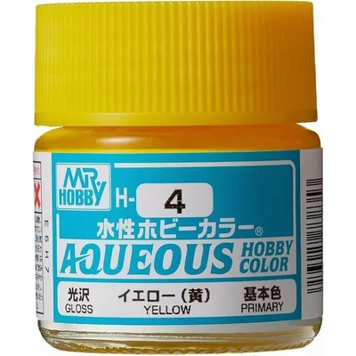 H-4 イエロー(黄) 新品塗料 GSIクレオス 水性ホビーカラー 模型用塗料