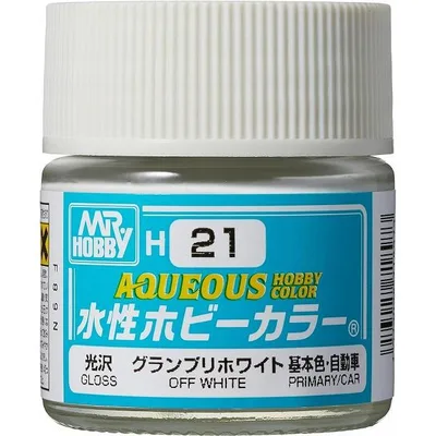H-21 グランプリホワイト 新品塗料 GSIクレオス 水性ホビーカラー 模型用塗料