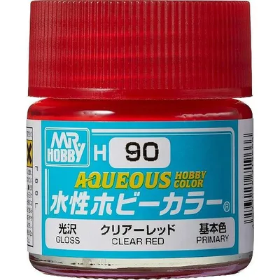 H-90 クリアーレッド 新品塗料 GSIクレオス 水性ホビーカラー 模型用塗料