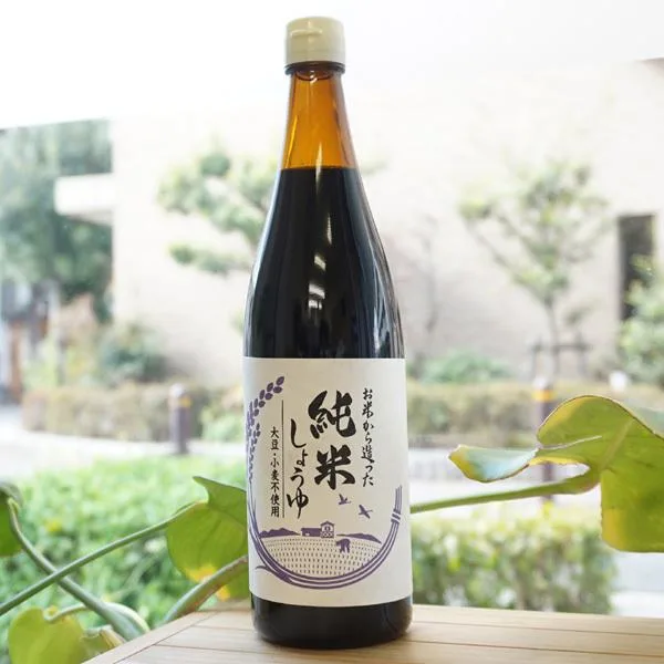 お米から造った 純米しょうゆ 720ml 大正屋醤油店 小麦を使わない醤油
