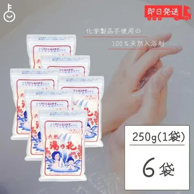 天然 湯の花 徳用 湯ノ花 にごり湯 入浴剤 250g × 6個セット 飛騨の名湯 飛騨高山 奥飛騨 全国版パッケージ ポイント消化 爆買