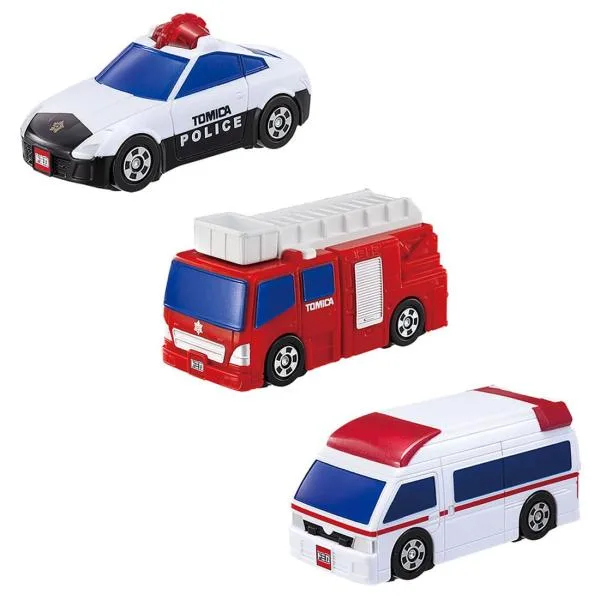 タカラトミー(TAKARA TOMY) トミカ きんきゅうしゃりょうだいしゅうごう!はじめてトミカのギフトセット ミニカー おもちゃ 3歳以上