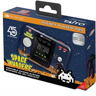 My Arcade Space Invaders Pocket Player: レトロなポータブルビデオゲーム、2.75インチカラーディスプレイ ク