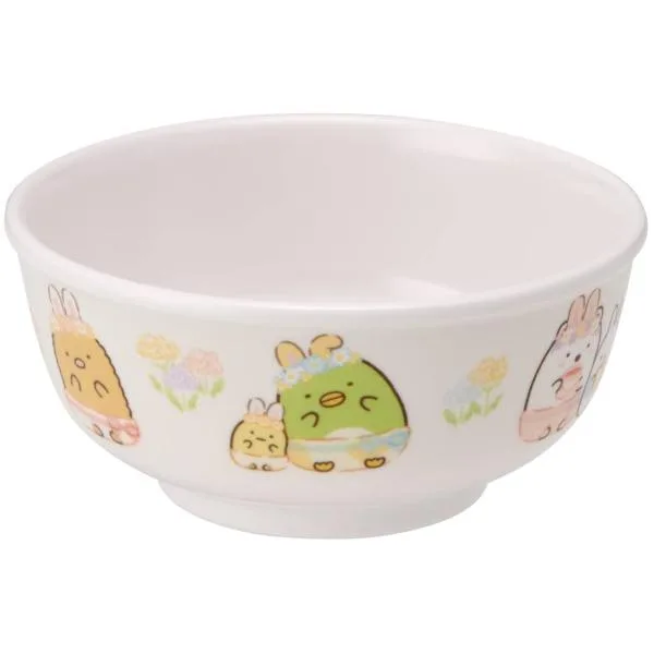 スケーター(Skater) 茶碗 メラミン ライスボウル 240ml すみっコぐらし うさぎのおにわ M320-A
