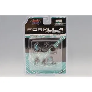 アメリカンジオラマ 1/64 フォーミュラ ピットクルー フィギュア チームブラック