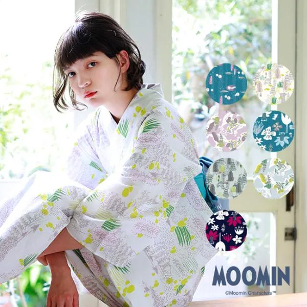 新作 MOOMIN ムーミン レディース浴衣 Sサイズ Mサイズ Lサイズ 綿 単品 北欧 ナチュラル 可愛い 爆買 【LINE登録で5%OFF】
