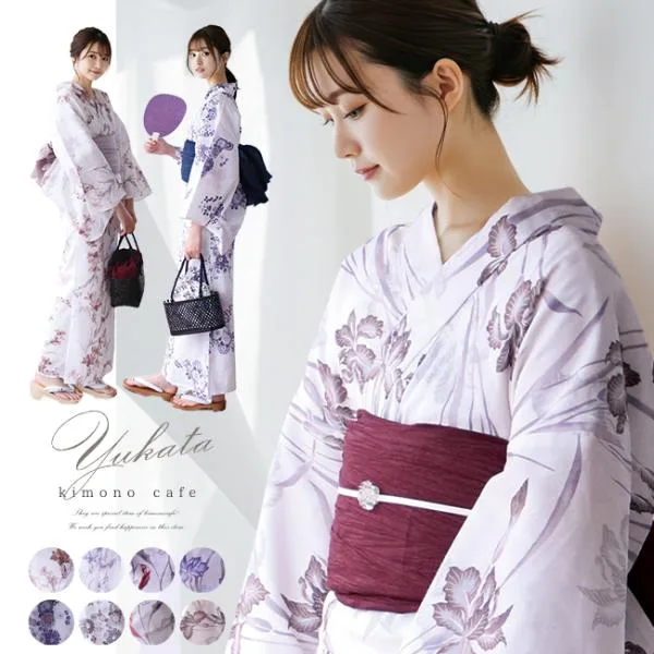 浴衣 単品 くすみカラー 華やか可愛い浴衣 レディース浴衣 白 紺 青 女性 大人 和柄 上品 爆買 【LINE登録で5%OFF】