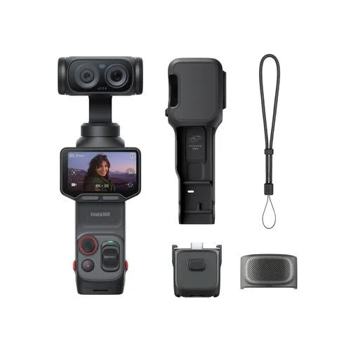 Insta360 CINSABTA-LUNAULTRA01 ジンバルカメラ insta360 Luna デュアルレンズ搭載 1インチ8Kセンサー採用 OLEDタッチスクリーン ブラック