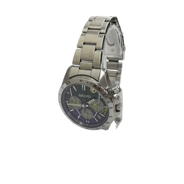 セイコー SEIKO 500TYPE EVA エヴァンゲリオン初号機 腕時計 8T63-01P0 シルバー
