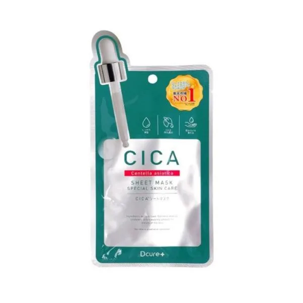 Dcure+ ディーキュア フェイスマスク CICA 27ml×1枚 定形郵便送料無料