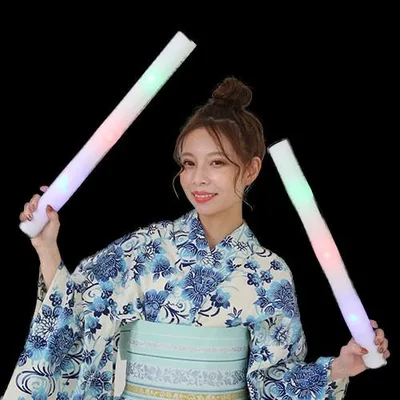 光るおもちゃ ルミトン 光るスポンジ棒(24個) 景品 子供向け イベント