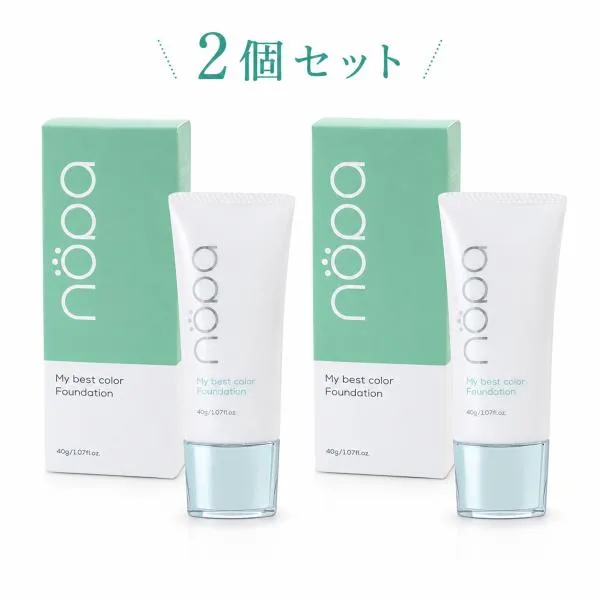 nopa マイベストカラーファンデーション 40g 2個セット SPF50+ ノパ リキッドファンデーション 北斗晶プロデュース サボテンエキス 追跡可能メール便 送料無料
