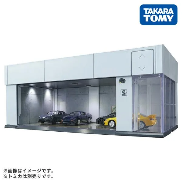 タカラトミー トミカプレミアム tomica GARAGE SILVER WHITE Standard Edition おもちゃ ホワイト 白 ガレージ 車庫 こども 子供 ミニカー くるま
