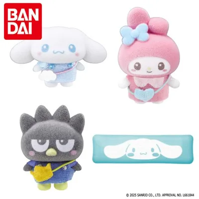 バンダイ ぷちとも Sanrio characters シナモロール&マイメロディ&バッドばつ丸 フロッキードール 人形 ぬいぐるみ サンリオ ギフト 女の子