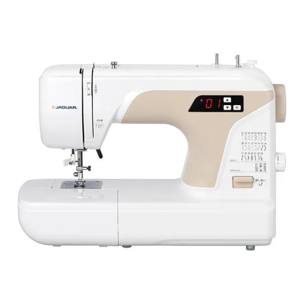 【ジャガー】コンピューターミシン KJM-3102 | 縫い模様番号と縫い目幅を光るデジタル表示で見やすく表示 KJM3102W||