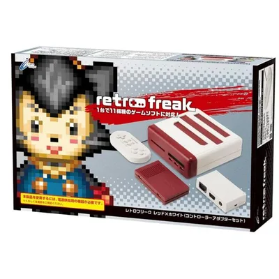 レトロフリーク (レトロゲーム互換機) (コントローラーアダプターセット) レッド×ホワイト