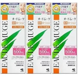 【3本セット】医薬部外品 小林製薬 オードムーゲ 薬用ローション(ふきとり化粧水)500ml