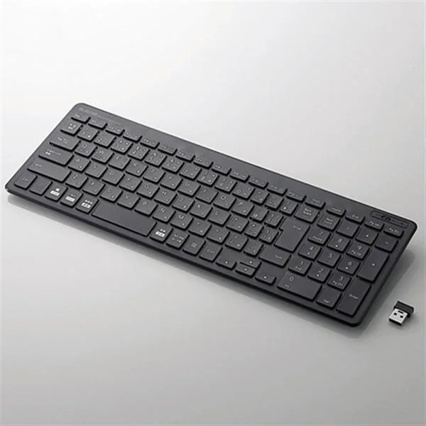 エレコム ワイヤレスフルキーボード/パンタグラフ式/薄型 TK-FDP099TBK