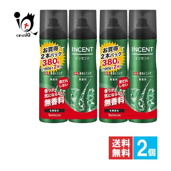 育毛トニック 育毛剤 ンセント 薬用育毛トニック 無香料 190g×2本入×2個セット 医薬部外品 バスクリン 訳あり 大量仕入れにつき特別価格