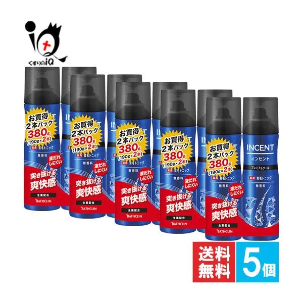 育毛トニック 育毛剤 訳あり インセント 薬用育毛トニック 無香料プレミアムクール 190g×2本入×5個セット 医薬部外品 大量仕入れにつき特別価格