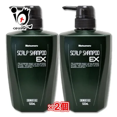 育毛シャンプー スカルプケア ハツモール 薬用スカルプシャンプーEX 500mL×2個セット 医薬部外品 田村治照堂 頭髪環境を考えるノンシリコン
