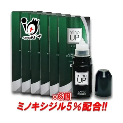 男性用育毛剤 ミノアップ 60ml×6個セット 第1類医薬品 東和薬品 ミノキシジル5%配合 ミノケア リザレック アロゲイン ミノグロウ スカルプDも発売中