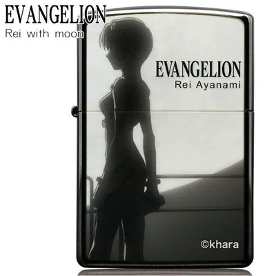 ZIPPO エヴァンゲリオン 新劇場版 Rei with moon ジッポー ライター 正規品 綾波レイ ブラックチタンコート EVANGELION エヴァンゲリヲン アニメ キャラクター