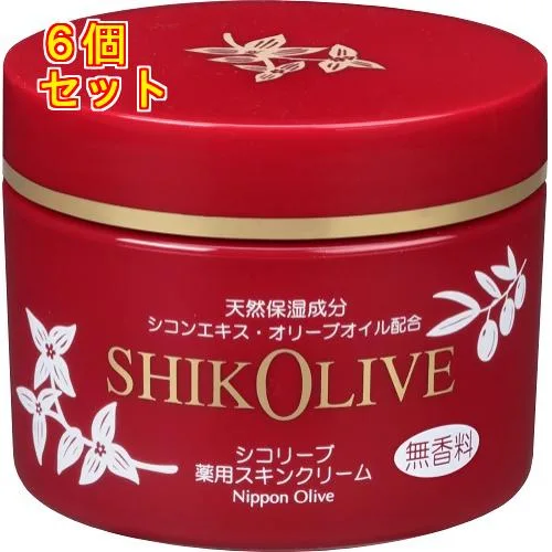 【医薬部外品】シコリーブ薬用スキンクリーム 180g×6個