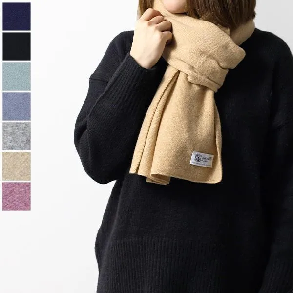 Johnstons ジョンストンズ CASHMERE GAUZY STOLE マフラー ストール カシミヤ 大判 無地 レディース HAM00162