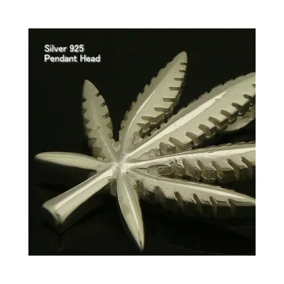 シルバー925 マリファナ ペンダントヘッド 葉 シンプル インディアン silver925 シルバーアクセサリー ペンダントトップ メンズ
