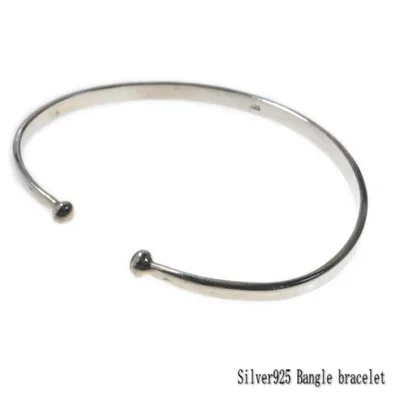 シルバーブレスレット シンプル シルバーバングル シルバー925 silver925 シルバーアクセサリー メンズ mens