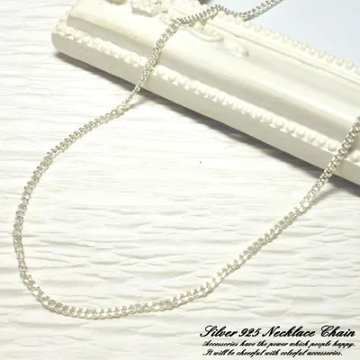 ネックレスチェーン シルバー925 silver925 レディースネックレス メンズネックレス キヘイ 喜平 シルバー シンプル コマ大きめ mens