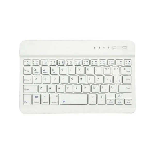 ワイヤレス キーボード ホワイト Bluetooth スリム 薄型 静音 充電式 パンタグラフ iPad iOS Android Windows スマホ Mac ((S