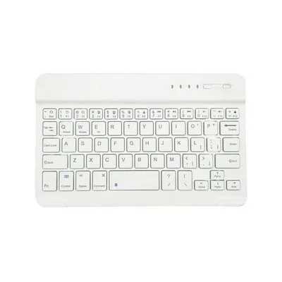 ワイヤレス キーボード ホワイト Bluetooth スリム 薄型 静音 充電式 パンタグラフ iPad iOS Android Windows スマホ Mac ((S