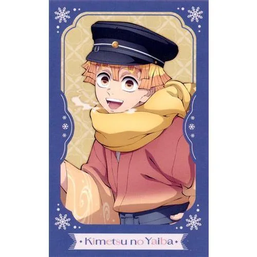 鬼滅の刃 Early Winter ランダムチェキ風ブロマイド 我妻善逸