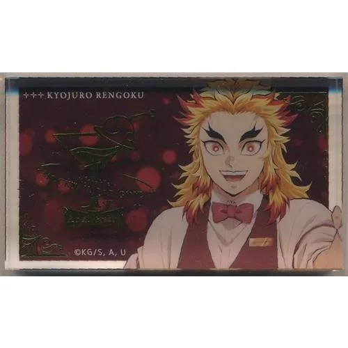 鬼滅の刃×ufotable MOCKTAIL BAR GINZA 1周年記念 箔押しミニアクリルブロック 煉獄杏寿郎