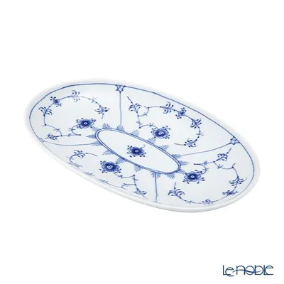 並行輸入品 ロイヤルコペンハーゲン ブルーフルーテッド プレイン オーバルディッシュ 23.5×15cm 1101356/1016759 皿