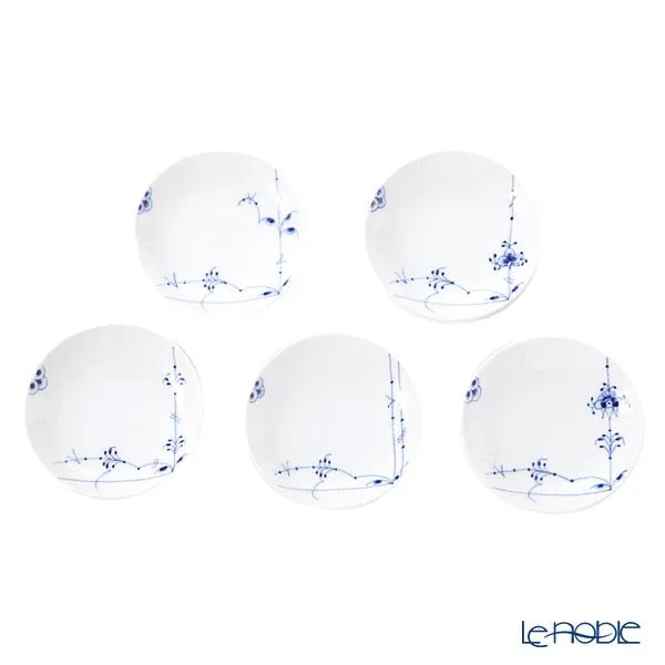 並行輸入品 ロイヤルコペンハーゲン ブルーパルメッテ プレート10cm 5柄セット 2500904/1052404 小皿/豆皿 皿